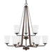 Capital Lighting C414191BZ331 Bronze Mid Sized Chandelier