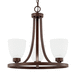 Capital Lighting C414331BZ333 Bronze Mini Chandelier