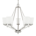 Capital Lighting C414451PN334 Polished Nickel Mid Sized Chandelier