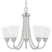 Capital Lighting C415151BN337 Brushed Nickel Mini Chandelier