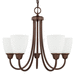 Capital Lighting C415151BZ337 Bronze Mini Chandelier