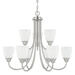 Capital Lighting C415191BN337 Brushed Nickel Mid Sized Chandelier