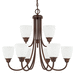 Capital Lighting C415191BZ337 Bronze Mid Sized Chandelier