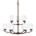 Capital Lighting C415291BZ338 Bronze Mid Sized Chandelier