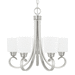 Capital Lighting C415351BN339 Brushed Nickel Mini Chandelier