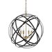 Capital Lighting C4234AB Aged Brass and Black Entrance / Foyer Pendant