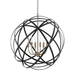 Capital Lighting C4236AB Aged Brass and Black Entrance / Foyer Pendant