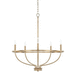 Capital Lighting C428551AD Aged Brass Mid Sized Chandelier