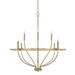 Capital Lighting C428581AD Aged Brass Mid Sized Chandelier