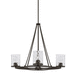 Capital Lighting C428941UB452 Urban Brown Mid Sized Chandelier