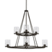 Capital Lighting C428981UB452 Urban Brown Large Foyer Chandelier