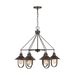 Capital Lighting C430861MI Mineral Brown Mid Sized Chandelier