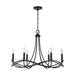 Capital Lighting C431661MB Matte Black Mid Sized Chandelier