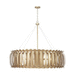 Capital Lighting C432701AP Aged Brass Painted Linear Pendant