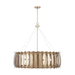 Capital Lighting C432781AP Aged Brass Painted Linear Pendant