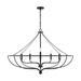 Capital Lighting C433261MB Matte Black Large Foyer Chandelier