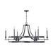 Capital Lighting C433762MG Midnight Grey Large Foyer Chandelier