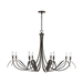 Capital Lighting C434781TB Tobacco Large Foyer Chandelier