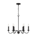 Capital Lighting C437261BI Black Iron Mid Sized Chandelier