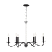 Capital Lighting C437262BI Black Iron Mid Sized Chandelier