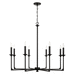 Capital Lighting C437381BI Black Iron Large Foyer Chandelier