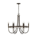 Capital Lighting C437461FZ Buffed Bronze Mid Sized Chandelier