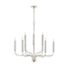 Capital Lighting C437501PN Polished Nickel Mid Sized Chandelier