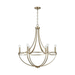 Capital Lighting C438961AD Aged Brass Mid Sized Chandelier