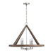 Capital Lighting C440141GN Grey Wash / Matte Nickel Mid Sized Chandelier