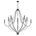 Capital Lighting C441601BI Black Iron Large Foyer Chandelier