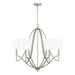 Capital Lighting C442361AS701 Antique Silver Mid Sized Chandelier