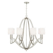 Capital Lighting C442381AS701 Antique Silver Large Foyer Chandelier