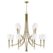 Capital Lighting C442601AD701 Aged Brass Large Foyer Chandelier