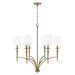 Capital Lighting C442661AD701 Aged Brass Mid Sized Chandelier