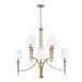 Capital Lighting C442681AD701 Aged Brass Large Foyer Chandelier