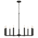 Capital Lighting C448691MB Matte Black Mid Sized Chandelier