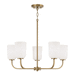 Capital Lighting C448851AD542 Aged Brass Mid Sized Chandelier