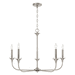 Capital Lighting C448951BN Brushed Nickel Mid Sized Chandelier