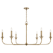 Capital Lighting C448961AD Aged Brass Large Foyer Chandelier