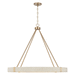 Capital Lighting C449881MA Matte Brass Large Foyer Chandelier