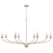 Capital Lighting C449981MA Matte Brass Large Foyer Chandelier