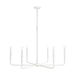 Capital Lighting C450362XW Textured White Large Foyer Chandelier