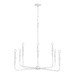 Capital Lighting C450381XW Textured White Large Foyer Chandelier