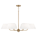 Capital Lighting C450461AD Aged Brass Large Foyer Chandelier