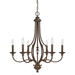 Capital Lighting C4706BB000 Burnished Bronze Mid Sized Chandelier