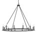 Capital Lighting C4912BI000 Black Iron Large Foyer Chandelier