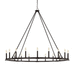 Capital Lighting C4913BI Black Iron Large Foyer Chandelier