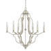 Capital Lighting C4946AS000 Antique Silver Mid Sized Chandelier