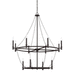 Capital Lighting C528701BI Black Iron Large Foyer Chandelier