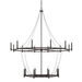 Capital Lighting C528702BI Black Iron Large Foyer Chandelier